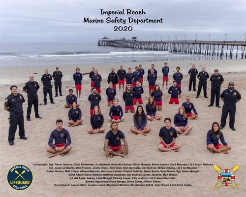 2020 Imperial Beach Marine Safety Department Staff Photo